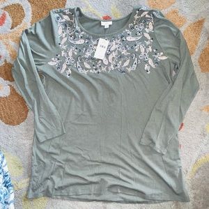 J Jill Long Sleeve Blouse